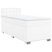 Pat box spring cu saltea, alb, 80x200 cm, piele ecologică - WALTI WALTI
