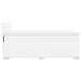 Pat box spring cu saltea, alb, 80x200 cm, piele ecologică - WALTI WALTI