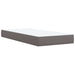 Pat box spring cu saltea, gri, 80x200 cm, piele ecologică - WALTI WALTI
