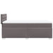 Pat box spring cu saltea, gri, 80x200 cm, piele ecologică - WALTI WALTI