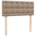 Pat box spring cu saltea, cappuccino, 80x200 cm piele ecologică - WALTI WALTI