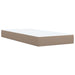 Pat box spring cu saltea, cappuccino, 80x200 cm piele ecologică - WALTI WALTI