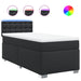 Pat box spring cu saltea, negru, 90x190 cm, piele ecologică - WALTI WALTI