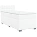 Pat box spring cu saltea, alb, 90x190 cm, piele ecologică - WALTI WALTI