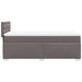 Pat box spring cu saltea, gri, 90x190 cm, piele ecologică - WALTI WALTI