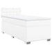 Pat box spring cu saltea, alb, 90x200 cm, piele ecologică - WALTI WALTI