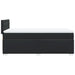 Pat box spring cu saltea, negru, 100x200 cm, piele ecologică - WALTI WALTI