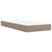 Pat box spring cu saltea, cappuccino, 100x200cm piele ecologică - WALTI WALTI