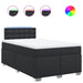 Pat box spring cu saltea, negru, 120x190 cm, piele ecologică - WALTI WALTI