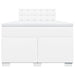 Pat box spring cu saltea, alb, 120x190 cm, piele ecologică - WALTI WALTI