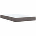 Pat box spring cu saltea, gri, 120x190 cm, piele ecologică - WALTI WALTI