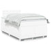 Pat box spring cu saltea, alb, 120x200 cm, piele ecologică - WALTI WALTI