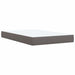Pat box spring cu saltea, gri, 120x200 cm, piele ecologică - WALTI WALTI