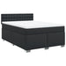 Pat box spring cu saltea, negru, 140x190 cm, piele ecologică - WALTI WALTI