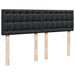 Pat box spring cu saltea, negru, 140x190 cm, piele ecologică - WALTI WALTI