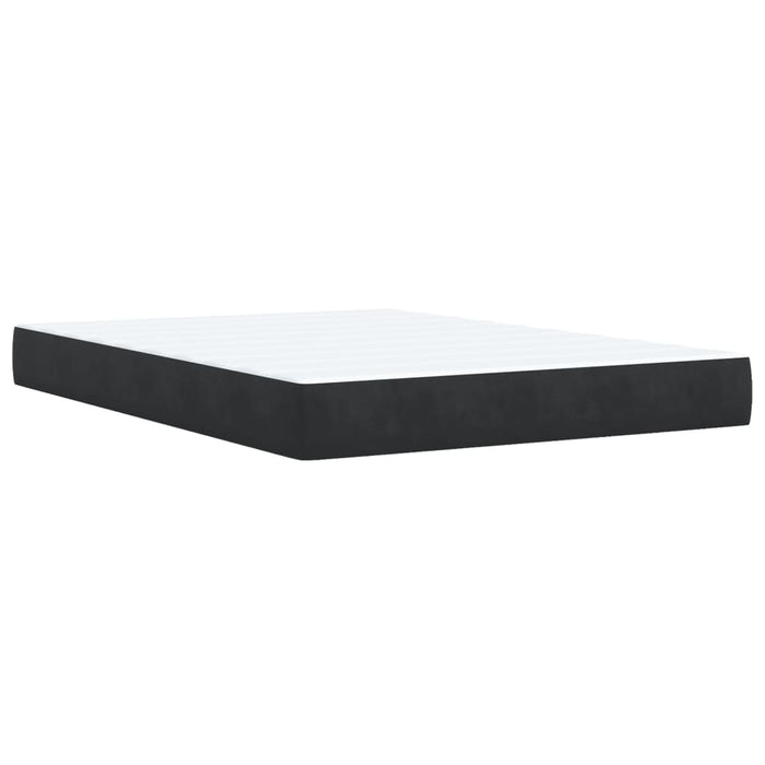 Pat box spring cu saltea, negru, 140x190 cm, piele ecologică - WALTI WALTI