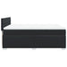 Pat box spring cu saltea, negru, 140x190 cm, piele ecologică - WALTI WALTI