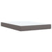 Pat box spring cu saltea, gri, 140x190 cm, piele ecologică - WALTI WALTI