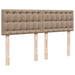 Pat box spring cu saltea, cappuccino, 140x190cm piele ecologică - WALTI WALTI