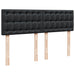 Pat box spring cu saltea, negru, 160x200 cm, piele ecologică - WALTI WALTI