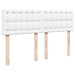 Pat box spring cu saltea, alb, 160x200 cm, piele ecologică - WALTI WALTI