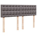 Pat box spring cu saltea, gri, 160x200 cm, piele ecologică - WALTI WALTI