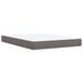 Pat box spring cu saltea, gri, 160x200 cm, piele ecologică - WALTI WALTI