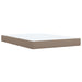 Pat box spring cu saltea, cappuccino, 160x200cm piele ecologică - WALTI WALTI