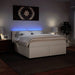 Pat box spring cu saltea, alb, 180x200 cm, piele ecologică - WALTI WALTI