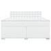 Pat box spring cu saltea, alb, 180x200 cm, piele ecologică - WALTI WALTI