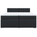 Pat box spring cu saltea, negru, 200x200 cm, piele ecologică - WALTI WALTI