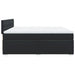 Pat box spring cu saltea, negru, 200x200 cm, piele ecologică - WALTI WALTI