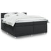 Pat box spring cu saltea, negru, 200x200 cm, piele ecologică - WALTI WALTI