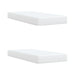 Pat box spring cu saltea, alb, 200x200 cm, piele ecologică - WALTI WALTI