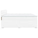 Pat box spring cu saltea, alb, 200x200 cm, piele ecologică - WALTI WALTI