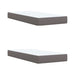 Pat continental cu saltea, gri, 200x200 cm, piele ecologică - WALTI WALTI