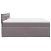 Pat continental cu saltea, gri, 200x200 cm, piele ecologică - WALTI WALTI