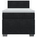 Pat box spring cu saltea, negru, 80x200 cm, catifea - WALTI WALTI