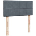 Pat box spring cu saltea, gri închis, 80x200 cm, catifea - WALTI WALTI