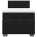 Pat box spring cu saltea, negru, 80x200 cm, catifea - WALTI WALTI