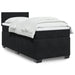 Pat box spring cu saltea, negru, 80x200 cm, catifea - WALTI WALTI