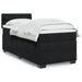 Pat box spring cu saltea, negru, 80x200 cm, catifea - WALTI WALTI