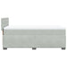 Pat continental cu saltea, gri deschis, 80x200 cm, catifea - WALTI WALTI