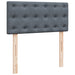 Pat box spring cu saltea, gri închis, 80x200 cm, catifea - WALTI WALTI