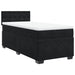 Pat box spring cu saltea, negru, 80x200 cm, catifea - WALTI WALTI