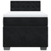 Pat box spring cu saltea, negru, 80x200 cm, catifea - WALTI WALTI