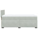Pat box spring cu saltea, gri deschis, 90x190 cm, catifea - WALTI WALTI