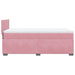 Pat box spring cu saltea, roz, 90x190 cm, catifea - WALTI WALTI