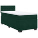 Pat box spring cu saltea, verde închis, 90x190 cm, catifea - WALTI WALTI