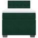 Pat box spring cu saltea, verde închis, 90x190 cm, catifea - WALTI WALTI